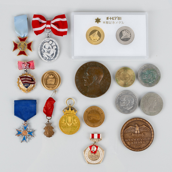 MINNESMYNT OCH MEDALJER, 16 st, 1900-tal