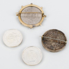 MINNESMYNT, 2+2, sterlingsilver och silver, 1900-tal