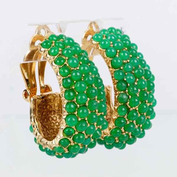 ÖRHÄNGEN, 1 par, bijouteri, Ciner, 1900-talets slut