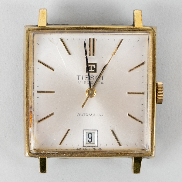 HERRARMBANDSUR, Tissot, Automatic, guld på stål, 1900-talets andra hälft