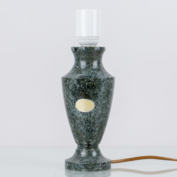 GEORG MALMKVIST, bordslampa, kolmårdsmarmor, 1900-talets andra hälft