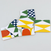 JOSEF FRANK, bricka samt 6 st coasters, "Bows", Almedahls