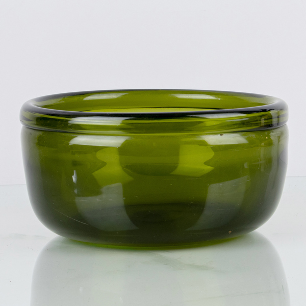 JOHN ORWAR LAKE, skål, glas, Ekenäs, signerad