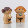 LISA LARSON, 2 st, figurer, stengods, "Adam & Eva", Gustavsberg