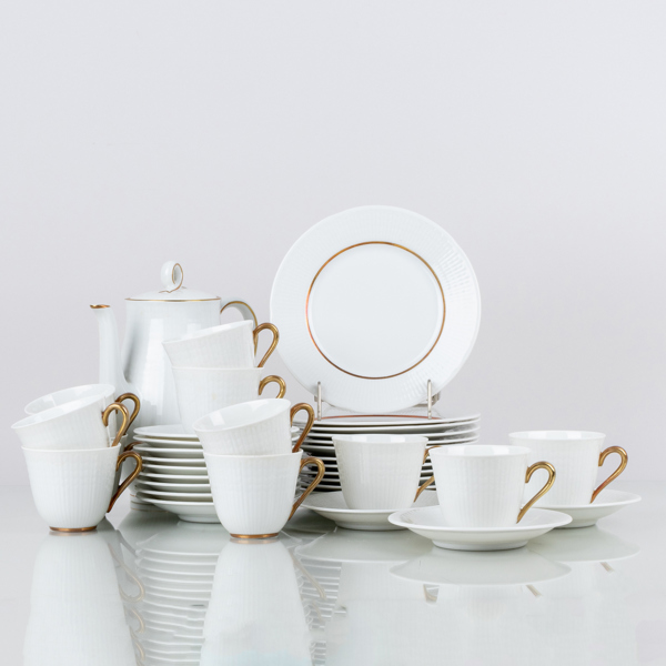 LOUISE ADELBORG, 24 del kaffeservis, porslin, "Swedish Grace", Rörstrand
