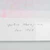 YOSHIO NAKAJIMA (född 1940), blandteknik, signerad, daterad á tergo 1968