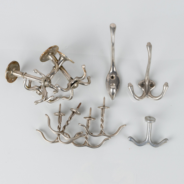 KROKAR, 10 st, kromad metall, 1900-tal