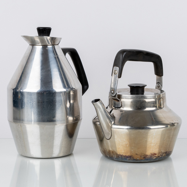 SIGVARD BERNADOTTE, termos och kaffekanna, rostfritt stål, 1900-talets mitt
