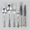 BESTICKUPPSÄTTNING, 72 del, nysilver, för 12 pers, "Chippendale", 1900-talets andra hälft