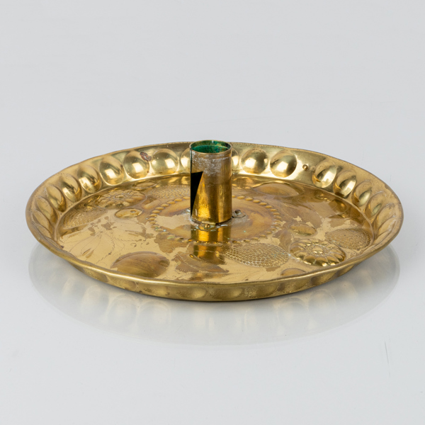 LJUSSTAKE, mässing, barockstil, 1900-talets mitt