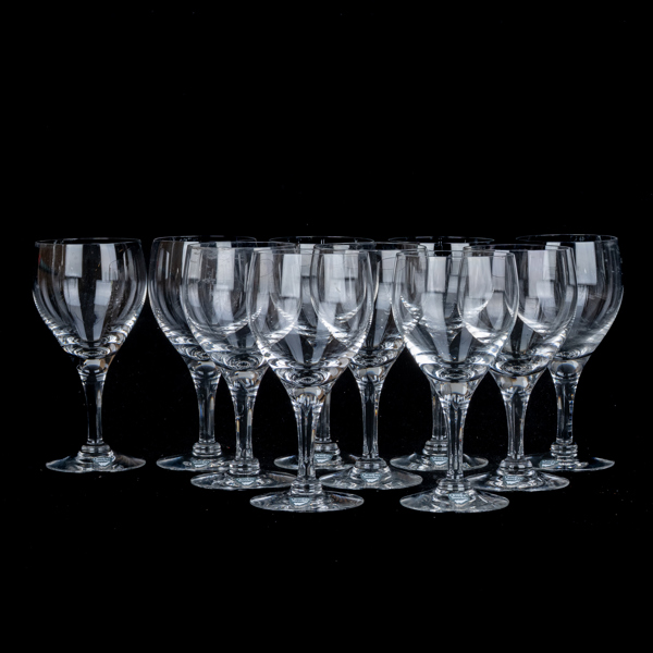 VINGLAS, 10 st, Orrefors, 1900-/2000-tal