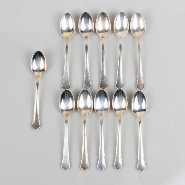 MOCKASKEDAR, 11 st, silver, GAB E10, tot vikt ca 90 g