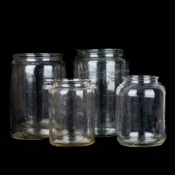 VASER, 4 st, glas, 1800-/1900-tal