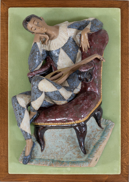 FULGENCIO GARCIA, väggskulptur, keramik, Lladro, Spanien, 1970-tal, ca 64 x 43 cm