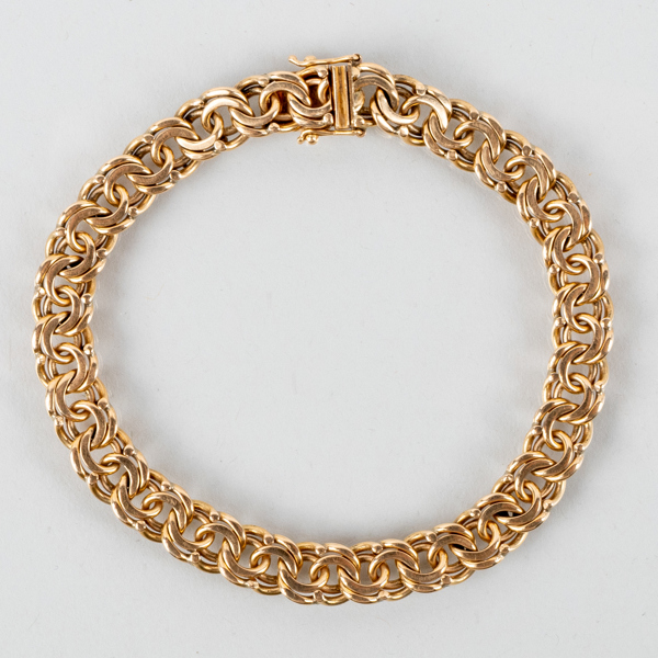 ARMBAND, 18k guld, svenska stämplar SSA Stockholm