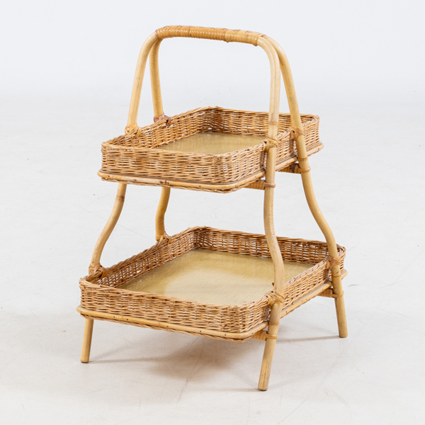 SIDOBORD/BRICKA, bambu, etage, 1900-talets mitt