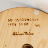 GOLVLAMPA SAMT LJUSSTAKE, trä, Håkan Palmer, HP Svarvkonst, 1994, signerad