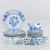 SERVISDELAR, 20 st, porslin, lökmönstret, Meissen, Tyskland, 1900-talets andra hälft
