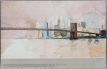 AFFISCHER, 1 par, efter David Lingwood, "The Brooklyn bridge", 1983