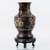 VAS, brons, Japan, med cloisonné, 1800-/1900-tal
