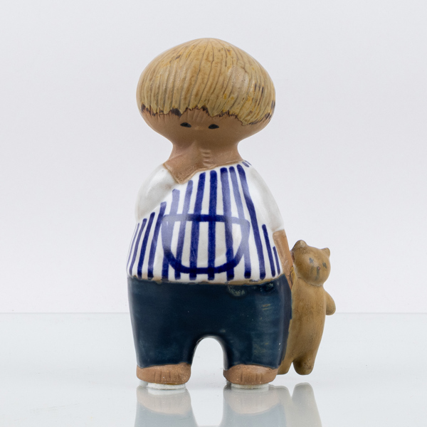 LISA LARSON, figur, stengods, "Malin", ur serien "Larsons ungar", Gustavsberg