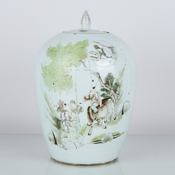 LOCKURNA, porslin, Kina, 1800-/1900-tal