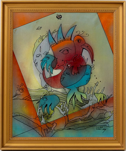 SVEND GÖRAN SVENSSON G-SON (född 1943), olja på duk, signerad