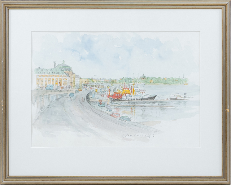 JAN LUNDQVIST (född 1935), färglitografi, signerad