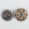 DRÄKTBROSCHER, 2 st, silver, 1800-/1900-tal