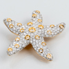 SWAROVSKI, brosch, sjöstjärna, sent 1900-tal