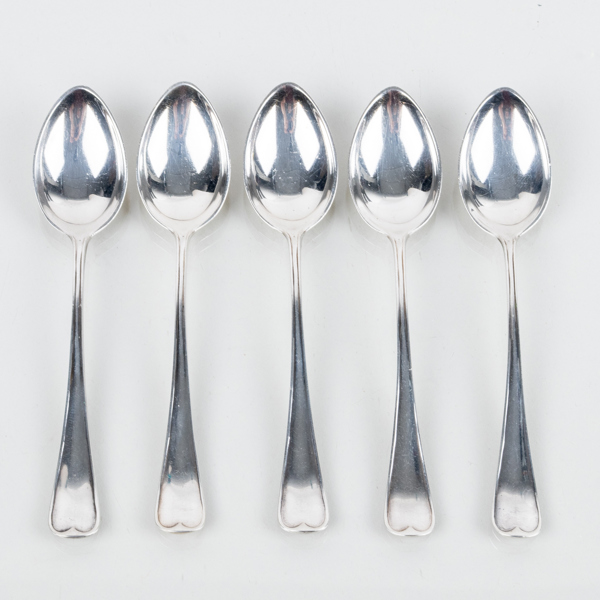 MOCKASKEDAR, 5 st, silver, CG Hallberg, Stockholm 1938