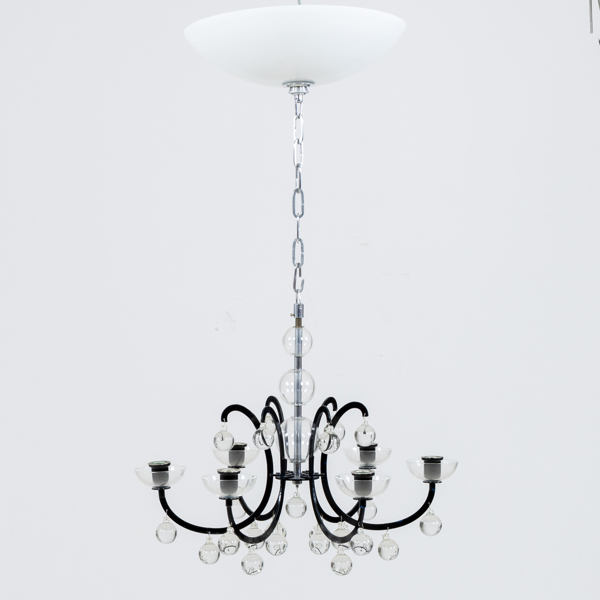 TAKLAMPA, smide och glas, 1900-talets andra hälft 