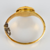 AMRING, 18k guld, med diamant och porträttgömma, 1800-tal