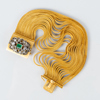 ARMBAND, 18k guld med smaragd och gammalslipade diamanter, 1900-tal