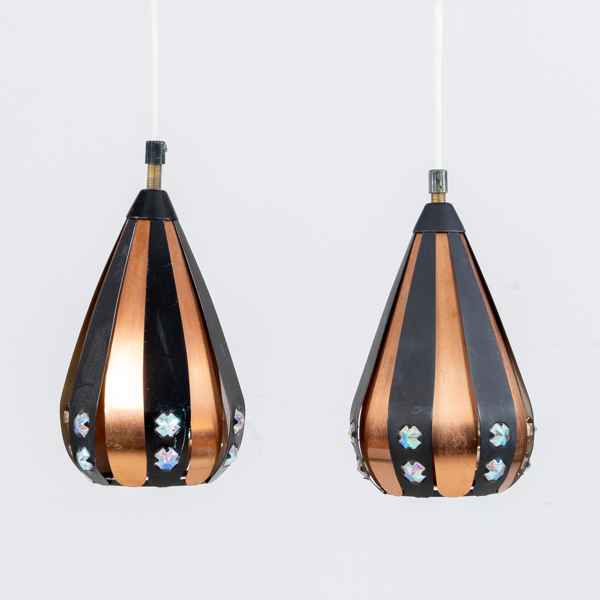 WERNER SCHOU, 1 par fönsterlampor, Cornell, Danmark, 1950-/60-tal