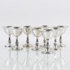 COCKTAILGLAS, 8 st, silver, MGAB, 1974