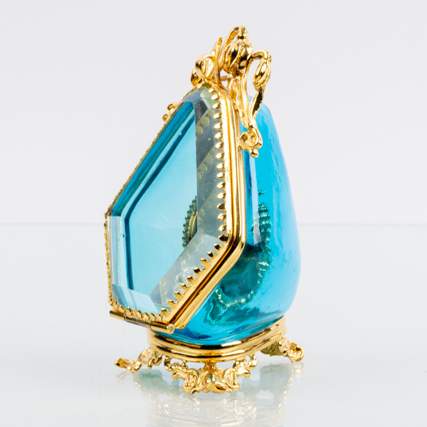 FICKURSSTÄLL, glas och gulmetall, 1900-tal