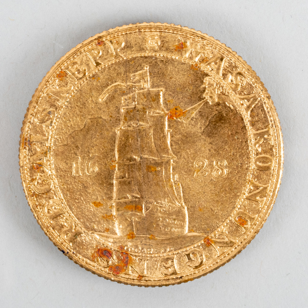 MINNESMYNT, gulmetall, Regalskeppet Vasa