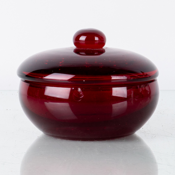 ASK, glas, sannolikt Reijmyre glasbruk, 1900-talets mitt