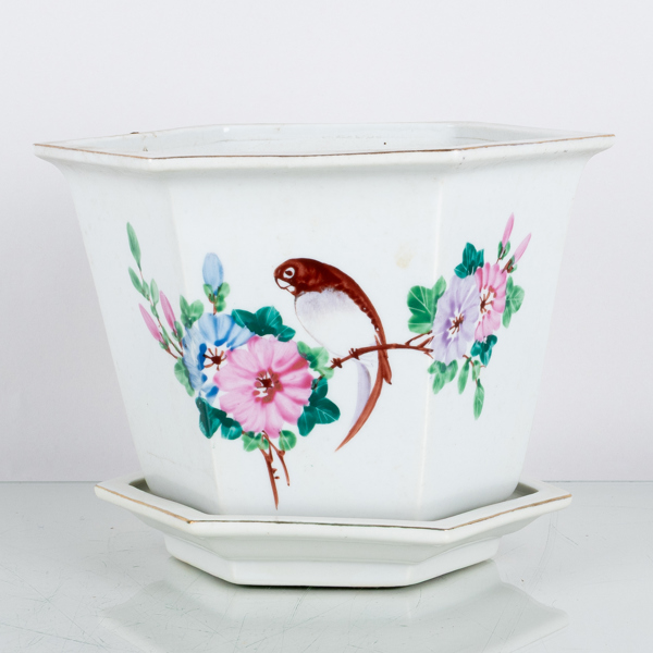 YTTERFODER MED FAT, porslin, Kina, 1900-tal