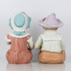 FIGURER, 2 st, biskviporslin, 1900-tal, större modell