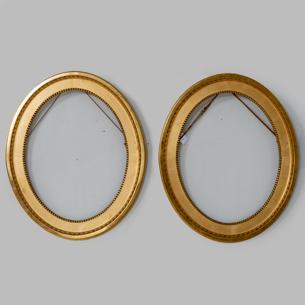 RAMAR, 1 par, förgyllda och bronserade, gustaviansk stil, 1900-tal