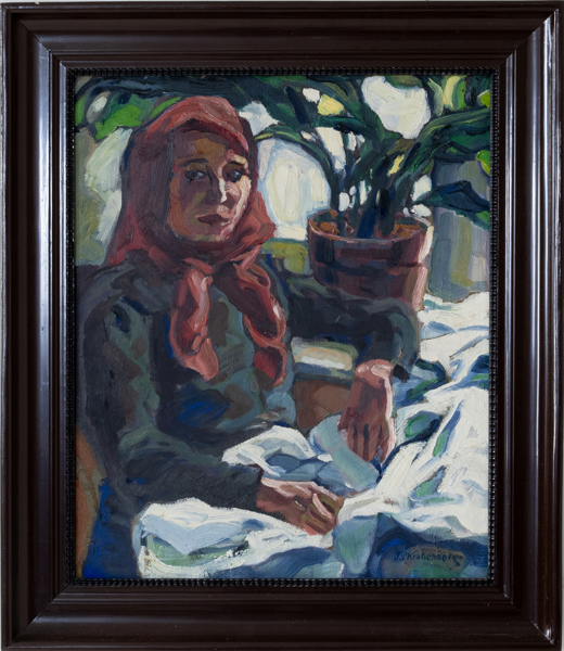 JOSEF P KRONENBERG (1890-1956), olja på pannå, signerad