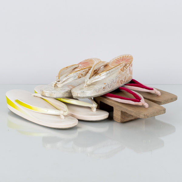 SKOR, 3 par, till kimono, Japan, 1900-talets andra hälft