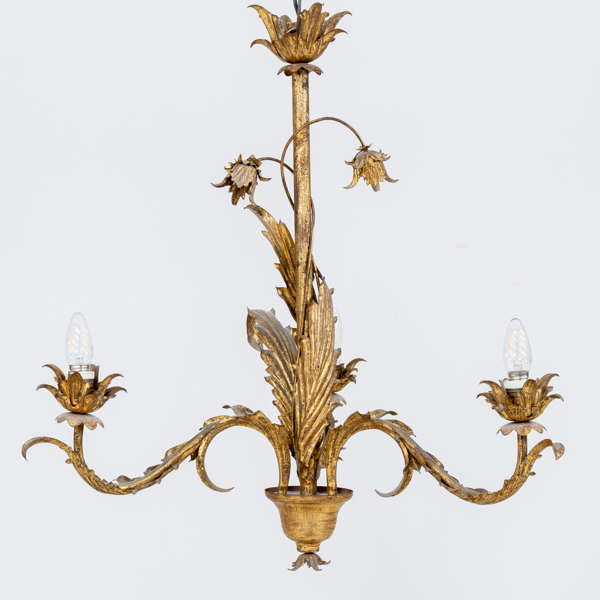 TAKKRONA, bronserad metall, Louis XIV-stil, 1900-talets mitt