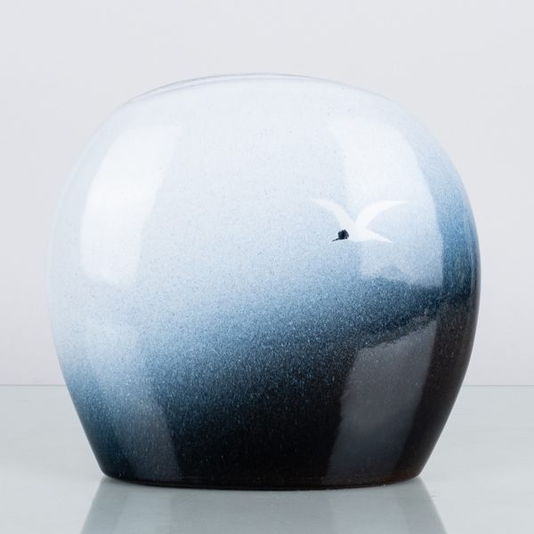 THOMAS HELLSTRÖM, vas, stengods, "Måsen", Nittsjö