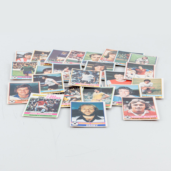 SAMLING FOTBOLLSBILDER, 25 st, Topps chewing gum 1977