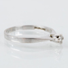 ENSTENSRING, 18k vitguld, med briljantslipad diamant ca 0.09 ct