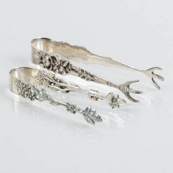 SOCKERTÄNGER, 2 st, silver, bla GEWE 1967