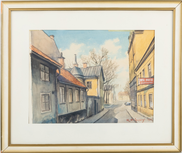 ROLF ERIKSSON (född ?), akvarell, signerad och daterad 1953